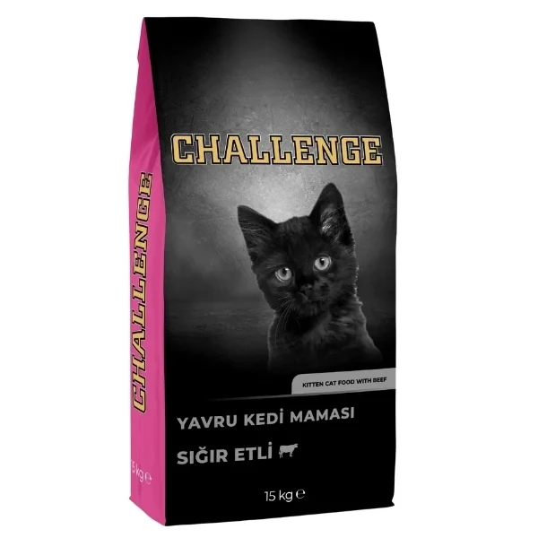 Challenge Sığır Etli Yavru Kedi Maması 15KG