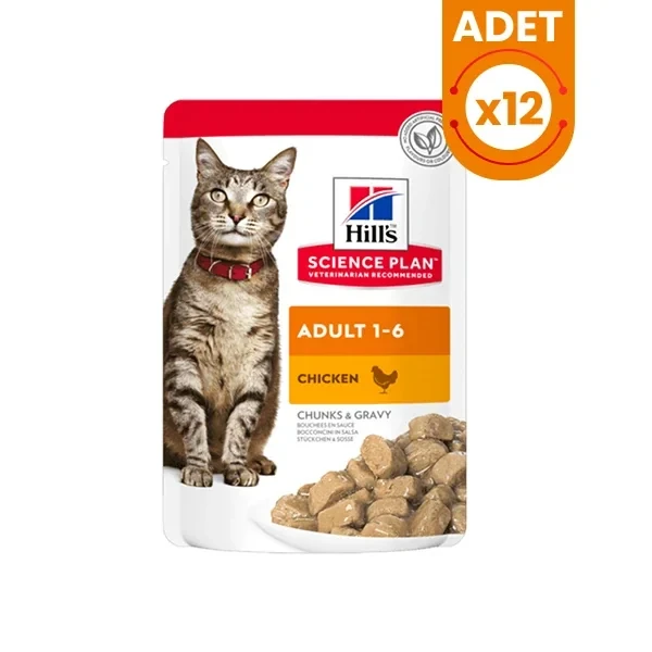 Hills Adult Tavuklu Pouch Yetişkin Konserve Kedi Maması