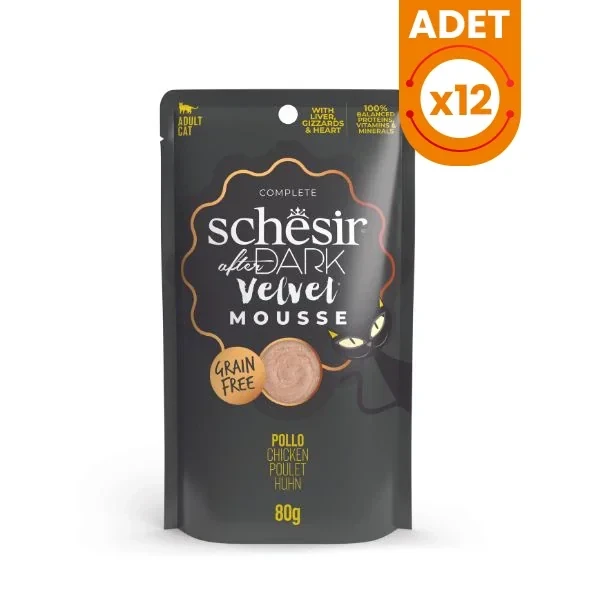 Schesir After Dark Velvet Mousse Tavuklu Yetişkin Kedi Yaş Maması