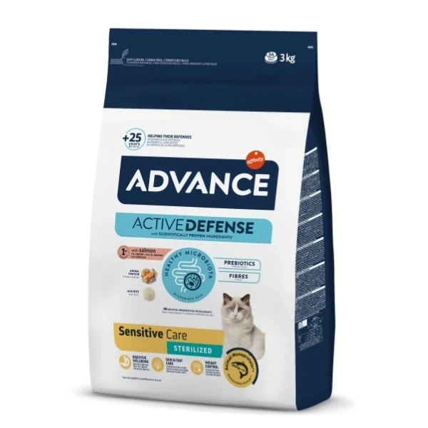 Advance Sensitive Somonlu Hassas Kısırlaştırılmış Kedi Maması 3KG