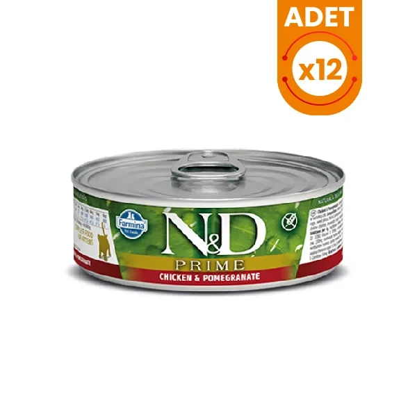N&D Prime Tavuk ve Narlı Konserve Kedi Maması