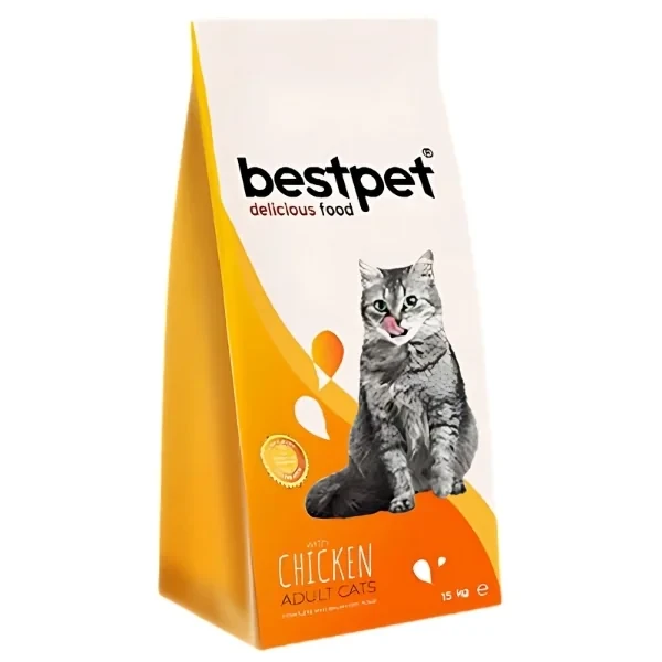 Bestpet Tavuklu Pirinçli Yetişkin Kedi Maması 15KG