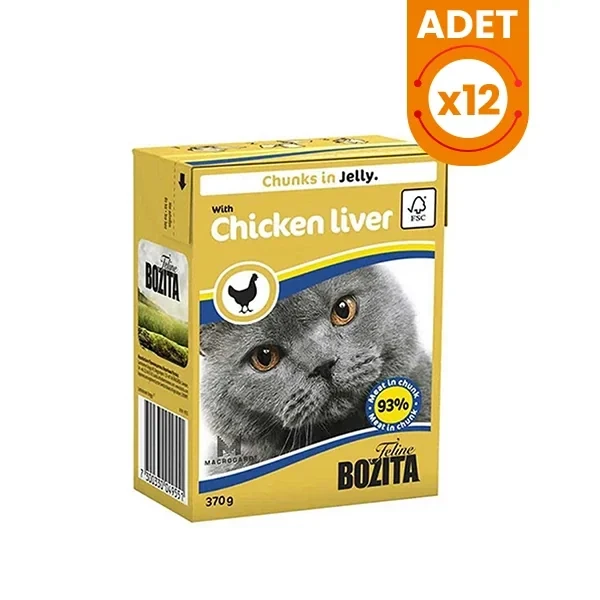 Bozita Tahılsız Tavuklu ve Ciğerli Yetişkin Konserve Kedi Maması