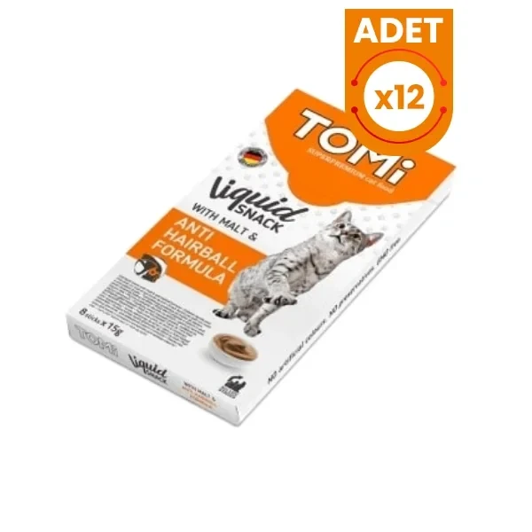 Tomi Maltlı Tüy Yumağı Önleyici Sıvı Kedi Ödül Maması